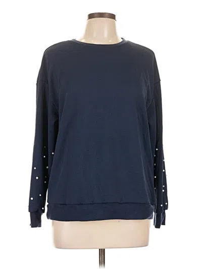 Pre-owned Shein Pullover Sweater In Blue