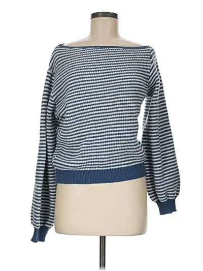 Pre-owned Shein Pullover Sweater In Blue