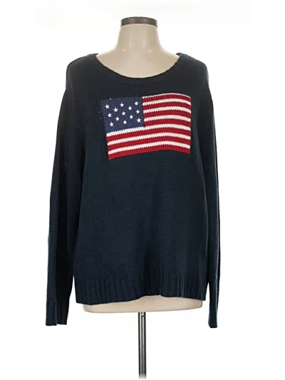 Pre-owned Shein Pullover Sweater In Blue