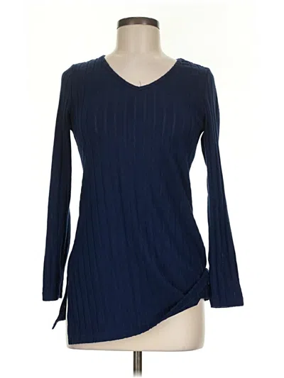 Pre-owned Shein Pullover Sweater In Blue