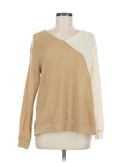 Pre-owned Shein Pullover Sweater In Brown