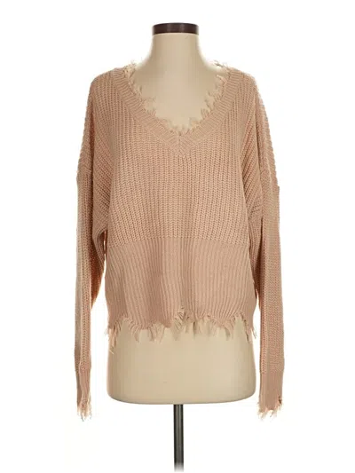 Pre-owned Shein Pullover Sweater In Brown