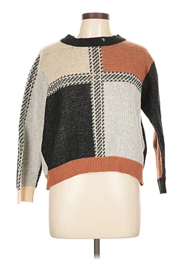 Pre-owned Shein Pullover Sweater In Brown