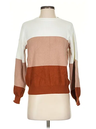 Pre-owned Shein Pullover Sweater In Brown