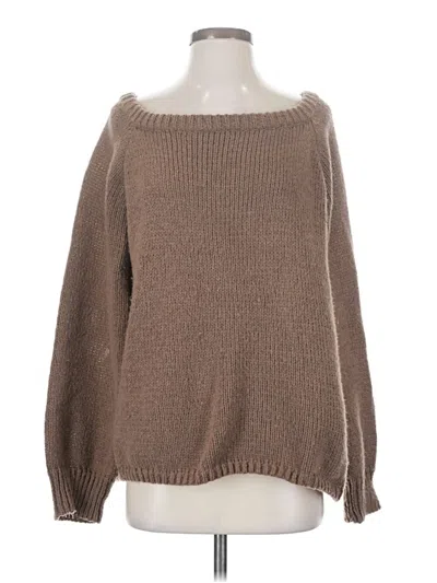 Pre-owned Shein Pullover Sweater In Brown