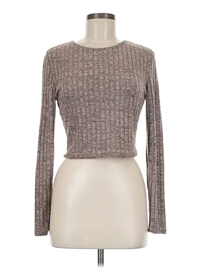 Pre-owned Shein Pullover Sweater In Brown