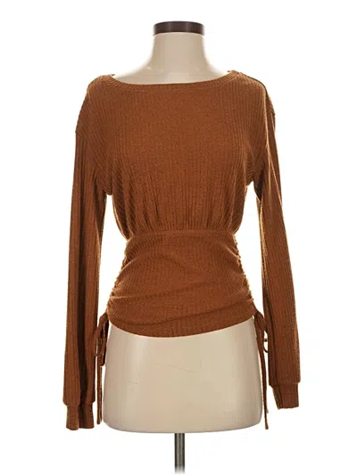 Pre-owned Shein Pullover Sweater In Brown