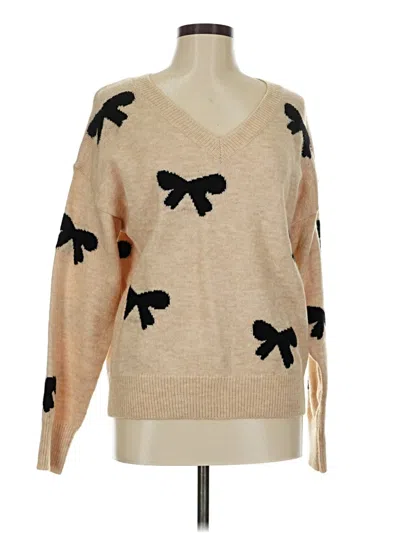 Pre-owned Shein Pullover Sweater In Brown