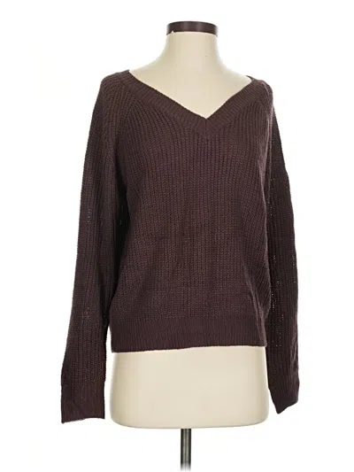 Pre-owned Shein Pullover Sweater In Brown