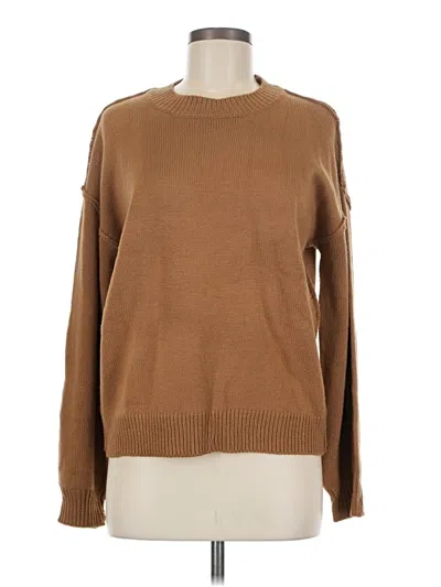 Pre-owned Shein Pullover Sweater In Brown