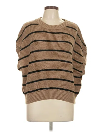 Pre-owned Shein Pullover Sweater In Brown