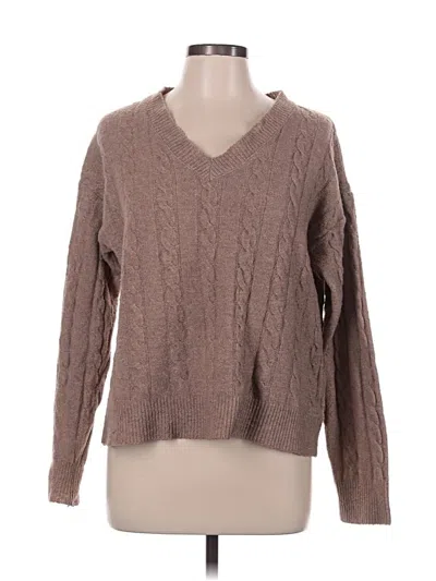 Pre-owned Shein Pullover Sweater In Brown