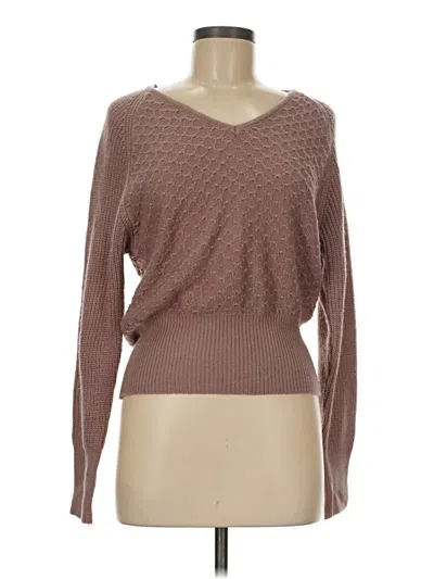 Pre-owned Shein Pullover Sweater In Brown