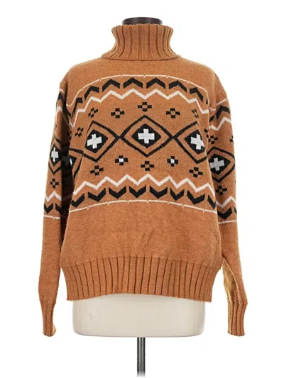 Pre-owned Shein Pullover Sweater In Brown