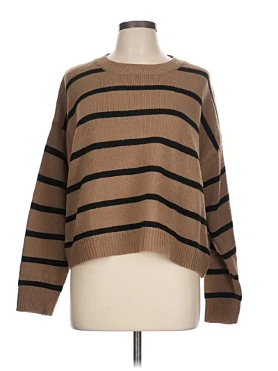 Pre-owned Shein Pullover Sweater In Brown