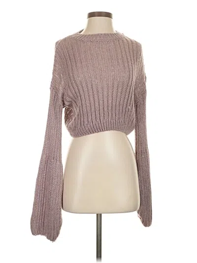 Pre-owned Shein Pullover Sweater In Brown