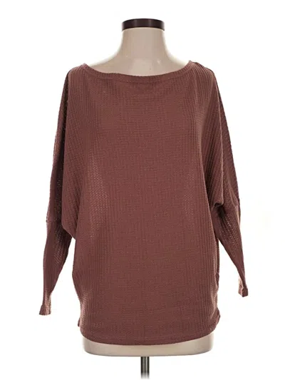 Pre-owned Shein Pullover Sweater In Brown