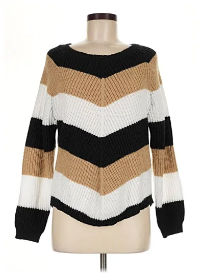 Pre-owned Shein Pullover Sweater In Brown