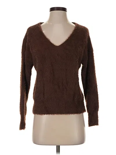 Pre-owned Shein Pullover Sweater In Brown