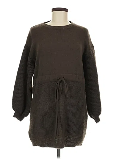 Pre-owned Shein Pullover Sweater In Brown