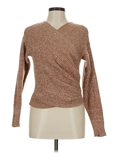 Pre-owned Shein Pullover Sweater In Brown