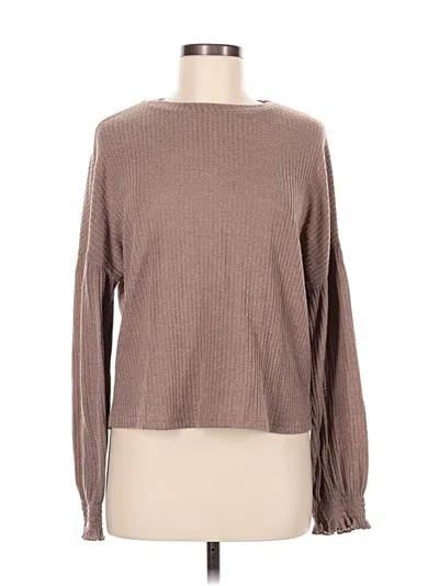 Pre-owned Shein Pullover Sweater In Brown