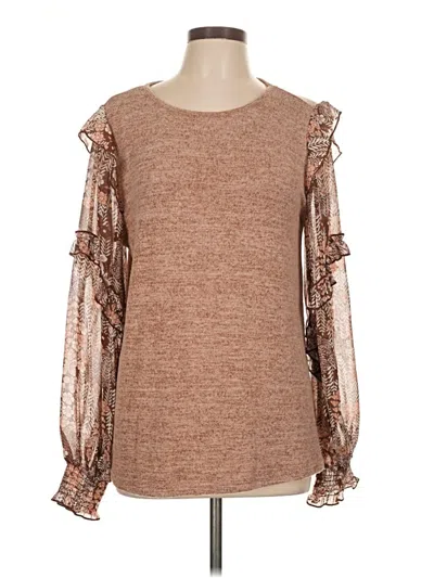 Pre-owned Shein Pullover Sweater In Brown