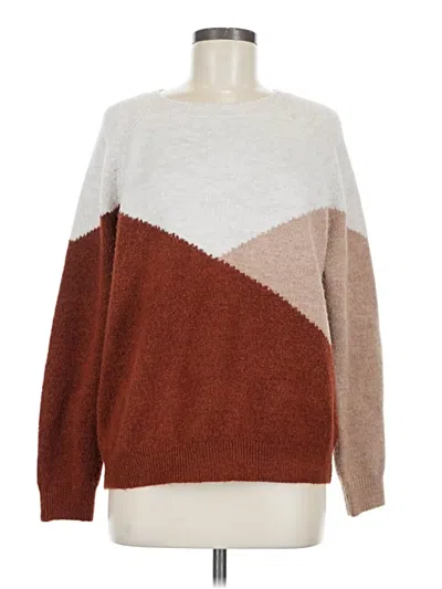 Pre-owned Shein Pullover Sweater In Brown