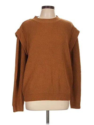 Pre-owned Shein Pullover Sweater In Brown