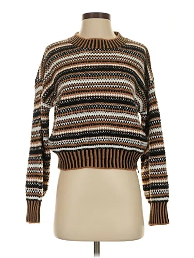 Pre-owned Shein Pullover Sweater In Brown