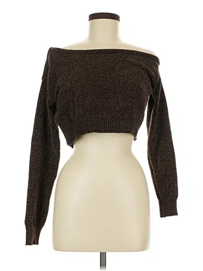 Pre-owned Shein Pullover Sweater In Brown