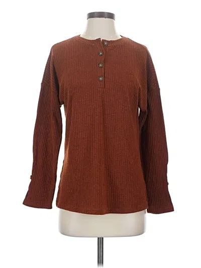 Pre-owned Shein Pullover Sweater In Brown