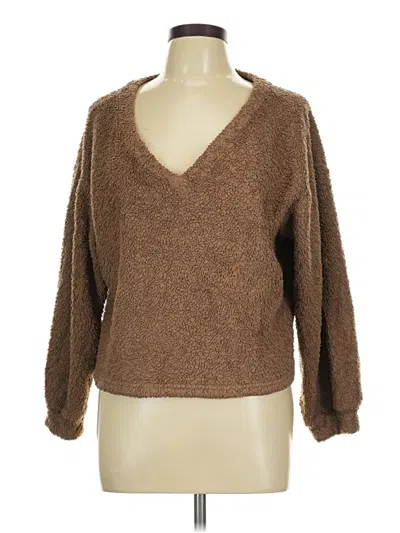 Pre-owned Shein Pullover Sweater In Brown