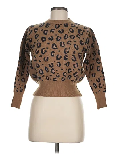 Pre-owned Shein Pullover Sweater In Brown