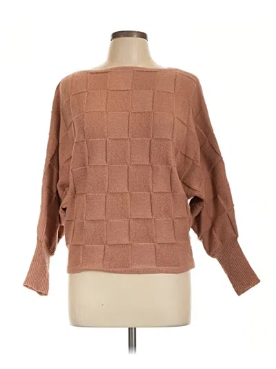Pre-owned Shein Pullover Sweater In Brown