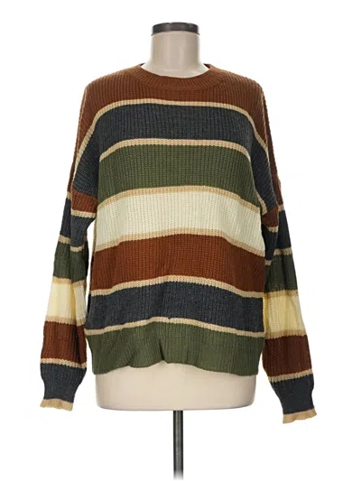 Pre-owned Shein Pullover Sweater In Brown