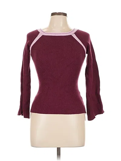 Pre-owned Shein Pullover Sweater In Burgundy
