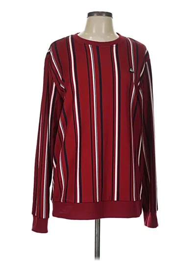Pre-owned Shein Pullover Sweater In Burgundy
