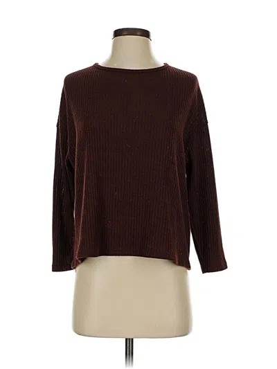 Pre-owned Shein Pullover Sweater In Burgundy