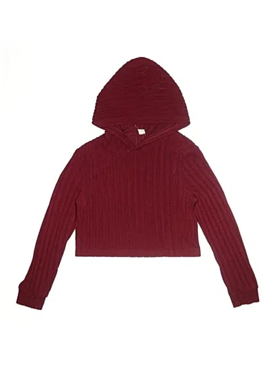 Pre-owned Shein Kids' Pullover Sweater In Burgundy
