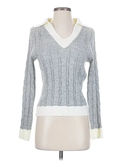 Pre-owned Shein Pullover Sweater In Gray