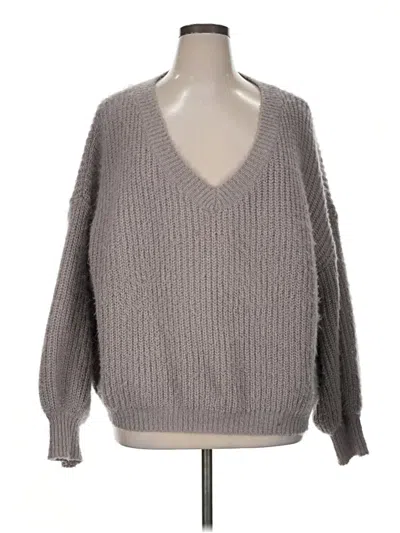 Pre-owned Shein Pullover Sweater In Gray