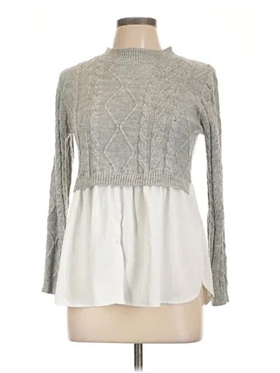 Pre-owned Shein Pullover Sweater In Gray