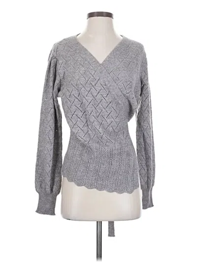 Pre-owned Shein Pullover Sweater In Gray