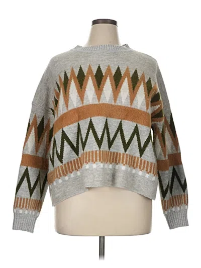 Pre-owned Shein Pullover Sweater In Gray
