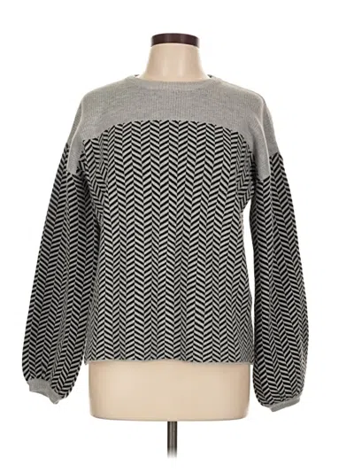 Pre-owned Shein Pullover Sweater In Gray