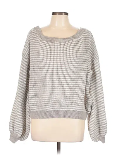 Pre-owned Shein Pullover Sweater In Gray