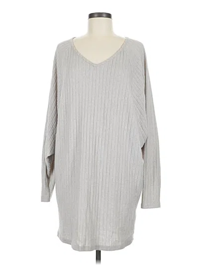 Pre-owned Shein Pullover Sweater In Gray