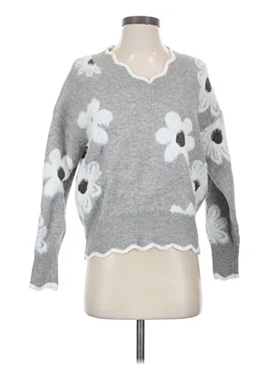Pre-owned Shein Pullover Sweater In Gray