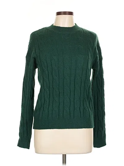 Pre-owned Shein Pullover Sweater In Green